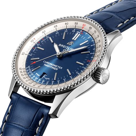 breitling navitimer 38mm blue